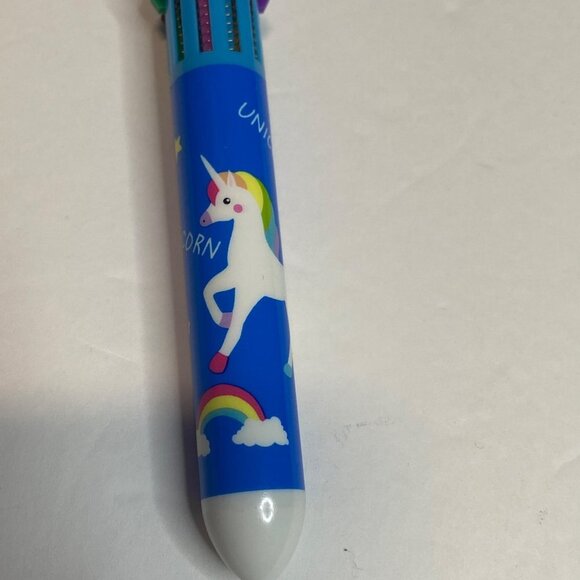 10 Colors Unicorn Ballpoint Ink Pen Writing Tool Multicolor ink - Picture 2 of 6